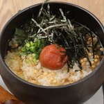 Ochazuke（boiled rice with tea）(salmon/plum/mentai/seaweed)