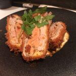 とんかつ マンジェ - フォアグラとんかつ。