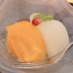 カブ - 柿と梨のコンポート