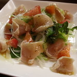 なんしゅう家 - 新鮮な地鶏をカルパッチョで。