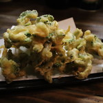 なんしゅう家 - どっさりと。ゴーヤの天麩羅。