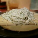 手打そば もり - 三色蕎麦(990円)   パセリ蕎麦