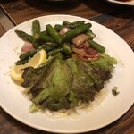 みふね - アスパラとベーコンの炒め物