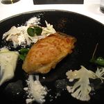 フロリレージュ - 厚岸産牡蠣のムニエルとカリフラワーのソルベ