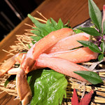 蟹と海鮮 個室居酒屋 東郷 - 蟹と鮮魚のお造り三点盛り