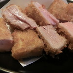 とんかつあさくら - 選り抜きヒレとんかつ(断面)