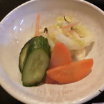 とんかつあさくら - 漬物
