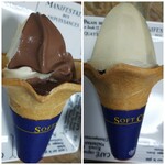 ミニストップ - 料理写真:◆ベルギーチョコミックスソフト◆♪