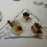 ブラン ルージュ - ☆☆☆三種のアミューズ（キャヴィアとがざ海老・鮍・平貝）