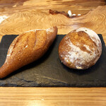 bistro Chic - コースに着くフランスパン 小夏みかんパン('19.7月下旬)