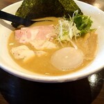 ラーメン翼 - Wスープ  全部のせ