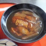 割烹 水天閣 - お味噌汁は大根と油揚げでした