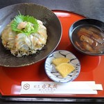 割烹 水天閣 - 料理写真:平目の漬け丼1100円