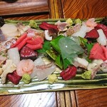 山海づくし勝也 - お刺身盛り合わせ
