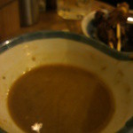 Kaburaya - 汚くてすいません。牛もつ煮のスープのみです