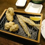天ぷら 穴子蒲焼 助六酒場 - 牡蛎・白子・ワカサギ