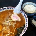 長瀬醤油 - 醤油ラーメン＋小ライス 800円