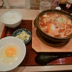 味噌煮込みうどん定食（\1,100）