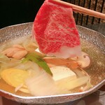 神戸牛・松阪牛一頭買い 銀座 しゃぶ輝 - 