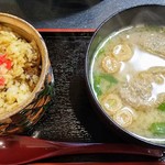 味処 大森 - あさりごはん＆いわしつみれ汁