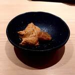 鮨 さかい - 余市のあん肝と刻んだ奈良漬