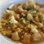 TRATTORIA Ca del TOMO - 栗粉を練り込んだニョッキ　キノコとトマトソース　モッツァレッラ添え