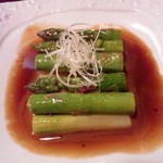 きはるの胡麻鯖や - アスパラガスの酒盗バター.JPG