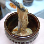 Raw hormone pickled in a pot