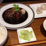 中華 四川料理 WANG'S GARDEN - 黒酢酢豚セット 1250円（税込）