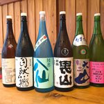 Puedo bar - とある日の日本酒ラインナップ
