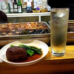 博多のおでん - ハイボール&いわしつくね&ブロッコリーの花