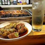 博多のおでん - ハイボール&アスパラ豚&白菜