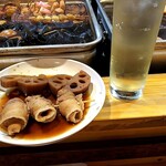 博多のおでん - ハイボール&うずら豚&れんこん