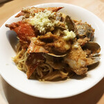 がばちょ - 旨杉注意！カニのトマトパスタ（メニューにはありません