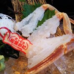 お食事処日本海 - カニ刺