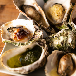 旬食材【国産牡蠣】一番旬な牡蠣を仕入れております。