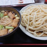 藤店うどん - きのこ汁うどん中