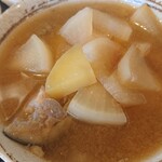 Toriyoshi - 唐揚げ定食、あら汁