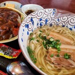 Shimoji Soba - 三枚肉そば カレーセット