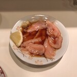 和風もつ料理 あらた - ミノ湯引き。