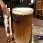 ステーキ屋 キャンドル - 生ビール大８００円