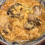 丸亀製麺 - 牡蠣づくし玉子あんかけうどん