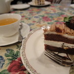 グロヴナーカフェ - モンブラン（？）のショートケーキ