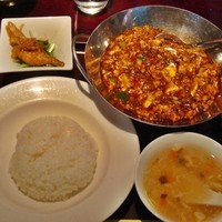 過門香 赤坂溜池山王店 - 重慶式麻婆豆腐セット　1,300円