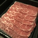 しゃぶしゃぶ すき焼き まんぷく屋 上野 - 黒毛和牛カルビ