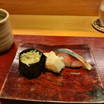 日々魚数寄 東木 - ズワイ蟹  バイ貝  〆鯖の炙り