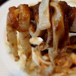 レストラン グリーンパーク - 煮込みハンバーグパスタ。目玉焼きトッピング