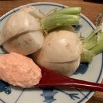 夜ノ焼魚 ちょーちょむすび - 【生かぶ＆明太マヨ】◎2019/11