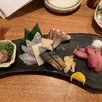 夜ノ焼魚 ちょーちょむすび - 【お造り3点盛り】◎2019/11