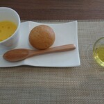 Fufure - パン・パンプキンスープ・オリーブオイル